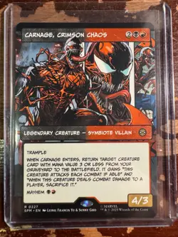 Mtg. Carnage, Crimson Chaos. Borderless. Marvel's Spider-Man. - Image 1
