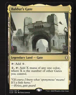 Baldur's Gate Commander Legends: Battle for Baldur's Gate #345 Rare - Image 1