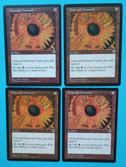 Magic the Gathering MTG Mirage CHARCOAL DIAMOND X 4 LP/EX U 1996! - Image 1