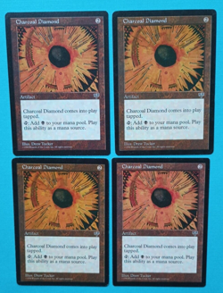 Magic the Gathering MTG Mirage CHARCOAL DIAMOND X 4 LP/EX U 1996! - Image 2