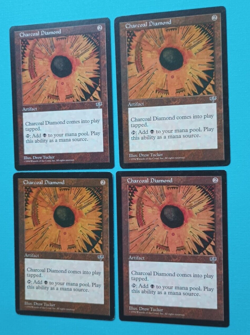 Magic the Gathering MTG Mirage CHARCOAL DIAMOND X 4 LP/EX U 1996! - Image 3