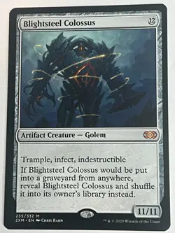 MTG Blightsteel Colossus, Light Play, Double Masters, #235 - Image 1