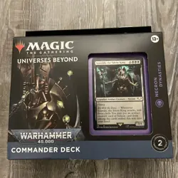 MTG Universes Beyond: Warhammer 40K Necron Dynasties Commander Deck New in Box - Image 1
