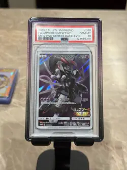 Pokemon Armored Mewtwo Japanese Mewtwo Strikes Back Promo 365/SM-P PSA 10 - Image 1