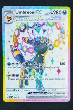 2025 POKEMON SVP PROMO PREMIUM FIGURE COLLECTION #176 UMBREON EX BLACK STAR - Image 1