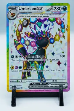 2025 POKEMON SVP PROMO PREMIUM FIGURE COLLECTION #176 UMBREON EX BLACK STAR - Image 5