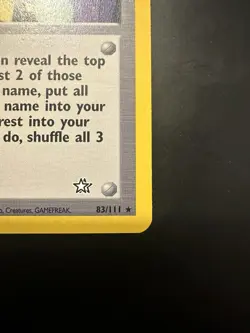 Pokemon Arcade Game Neo Genesis 83/111 1st Edition Rare WotC Vintage NM - Image 4