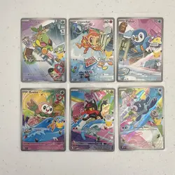Pokemon First Partner Illustration Collection Series 1 Promos 40,41,42,43,44,45 - Image 1