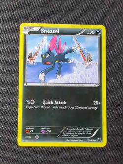 Pokemon TCG Sneasel Plasma Freeze 65/116 Regular Common NM - Image 1