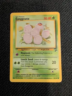 Pokemon TCG Exeggcute Base Set 2 74/130 Regular Unlimited Common - Image 1