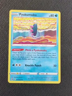 Pokemon Pyukumuku Fusion Strike 077/264 Regular Uncommon NM - Tomokazu Komiya - Image 1
