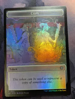 Token - Copy & Dinosaur Token - MTG - LCI 0001 & REX 0001 FOIL - Image 1