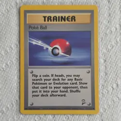 Wizards of the Coast Poke Ball Base Set 2 Trainer Pokemon TCG 121/130 Regular - Image 1