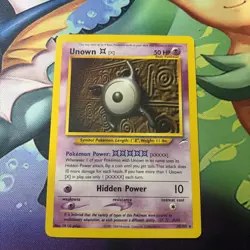 Pokemon Unown [X] 30/105 Neo Destiny Regular - Rare NM Front, LP Back - Image 1