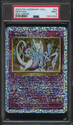 Pokemon Mewtwo S4 Legendary Collection Box Topper Foil Promo PSA 9 2002 - Image 1