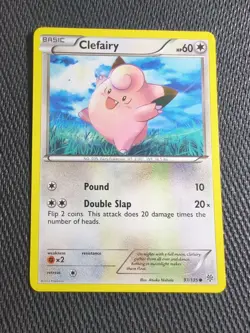 Pokemon TCG Clefairy Black and White Plasma Storm 97/135 Regular Common NM - Image 1