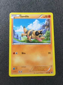 Pokemon TCG Sandile BW - Emerging Powers 60/98 Regular Common - Image 1