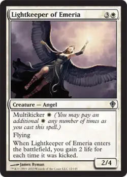 Lightkeeper of Emeria -Foil Medium Play MTG Worldwake - Image 1