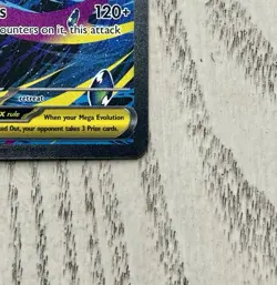Mega Sharpedo ex 127/094 EN Hyper Rare Pokemon PFL Secret Rare Full Art NM - Image 3
