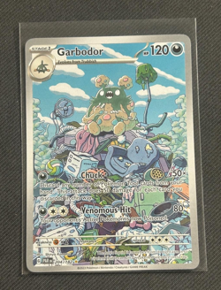 Pokemon Garbodor 204/182 Paradox Rift Illustration Rare NM/M - Image 1