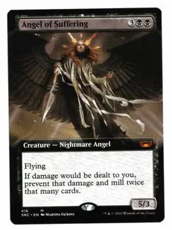 Magic the Gathering MTG Card Angel of Suffering #416 Extended Art SNC Mythic! NM - Image 1