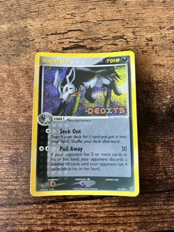 Pokemon CGC 9 Reverse Holo Rare Mightyena 12/107 EX Deoxys Mint - Image 1