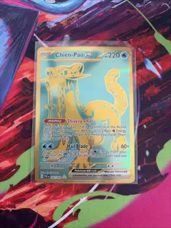 Chien-Pao ex 242/091 Sv: Paldean Fates Holo Pokemon TCG Hyper Rare - NM 002 - Image 1