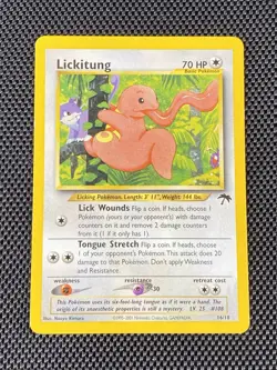 Pokemon Lickitung Southern Islands 16/18 English 2001 Promo Regular - Image 1