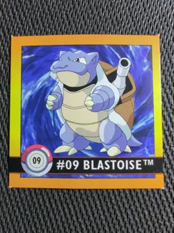 Blastoise #09 Pokemon 1999 Artbox Sticker NM - Image 1