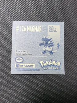 Magmar #126 Pokemon 1999 Artbox Sticker NM - Image 2