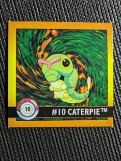 Caterpie #10 Pokemon 1999 Artbox Sticker NM - Image 1