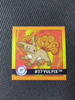 Vulpix #37 Pokemon 1999 Artbox Sticker NM - Image 1