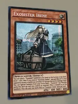 Yugioh x1 Exosister Irene MP23-EN254 Prismatic Secret Rare 1st Edition - Image 3