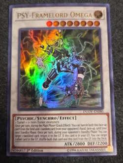 Yugioh PSY-Framelord Omega DUOV-EN080 Ultra Rare 1st Ed NM - Image 1