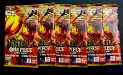 Lot Of (6) PRB-02 One Piece The Best Volume Vol. 2 Booster Packs Bandai Store - Image 1