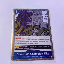 GUM-GUM CHAMPION RIFLE - EB01 - R - FOIL - ONE PIECE TCG - Image 1