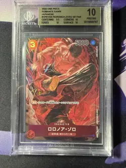 Roronoa Zoro OP01-025 Japanese Romance Dawn One Piece BGS 10 - Image 1