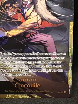 Crocodile - OP14-120 The Azure Sea's Seven Foil 🔥SEC🔥one Piece - Image 2