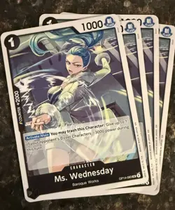 One Piece Ms. Wednesday OP14-083 (x4) - The Azure Sea's Seven Warlords TCG - Image 1