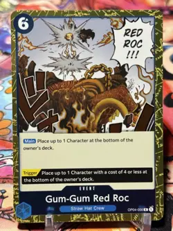 GUM-GUM RED ROC - One Piece OP04-056 - R Rare - Kingdoms of Intrigue - Image 1