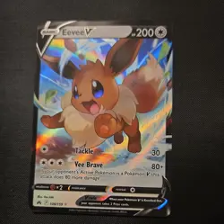 Eevee V 108/159 Crown Zenith Ultra Rare Full Art 2023 Pokemon TCG NM/HOLO - Image 1