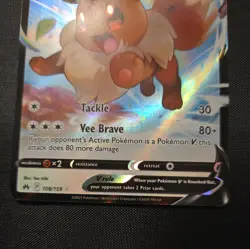 Eevee V 108/159 Crown Zenith Ultra Rare Full Art 2023 Pokemon TCG NM/HOLO - Image 2