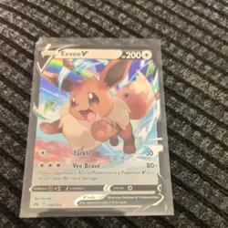 Pokemon Eevee v TCG Crown Zenith Holo Ultra Rare Card 108/159 NM/M - Image 1