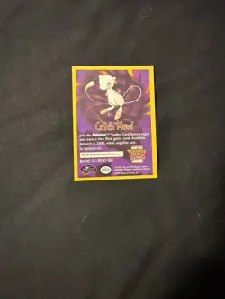 1999 Pokemon Wizards of the Coast Promos - CATCH MEW Card - Pokemon the Movie - Image 2