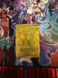 Charizard Gold Phantasmal Flames Pokemon Card Reverse Holo Rare - Image 1