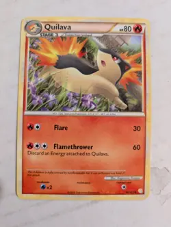 Quilava 49/123 - HeartGold SoulSilver - Uncommon - Pokemon Card TCG - NM/M - Image 1
