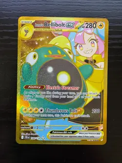 Iono's Bellibolt EX Sir 188/159 SV09 Holo Pokemon TCG Card Journey Together NM - Image 1
