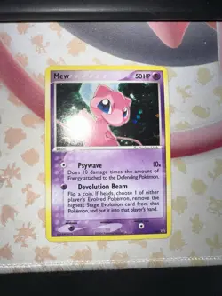 Mew 040 Swirl Nintendo Holo Black Star Promo Pokemon Card NM #1 - Image 1