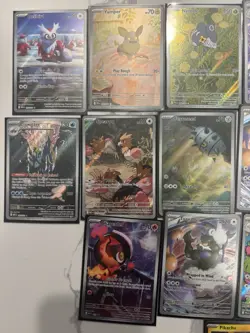 Pokemon Card Lot (17 Cards) – Includes Pikachu & Wooper IR – Full Art Bundle - Image 2