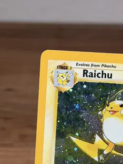 Raichu 16/130, Holo Rare, Base Set 2, Vintage WotC Pokemon TCG Card - Image 4